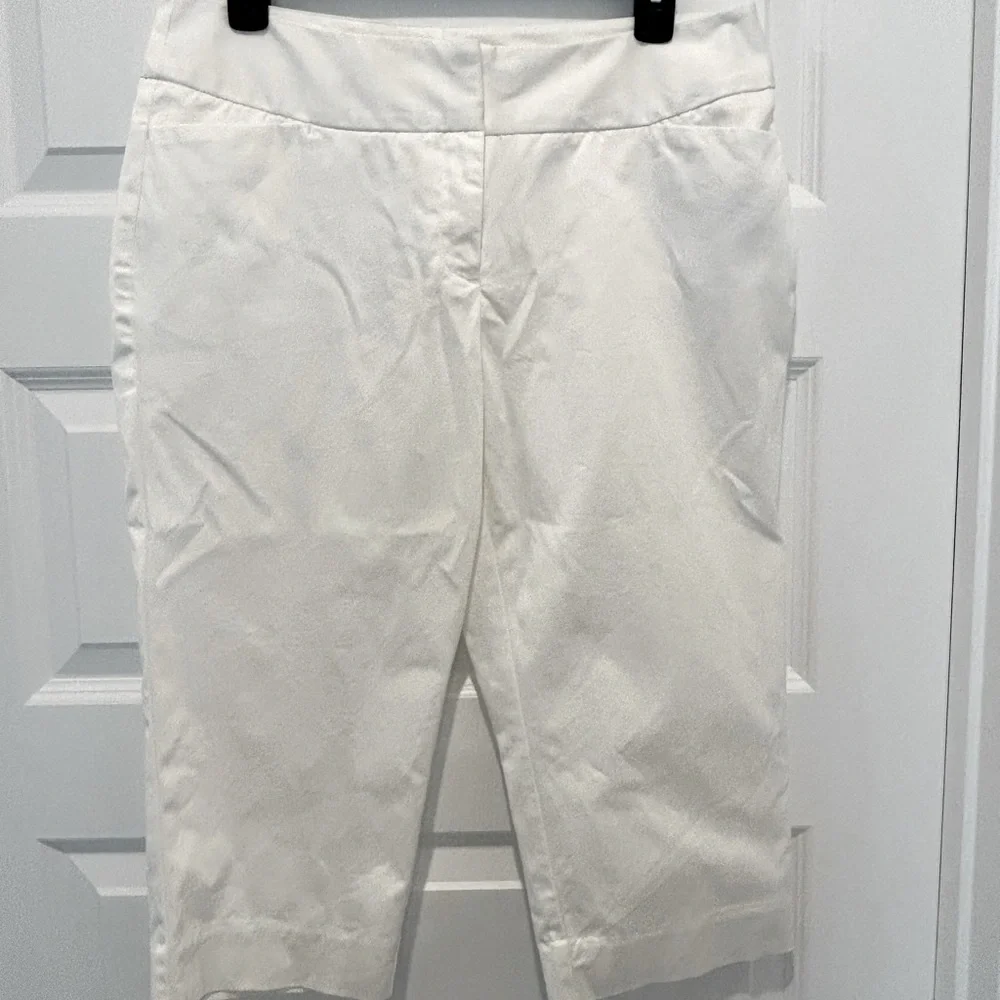 Worthington Cropped Pants White Size 8